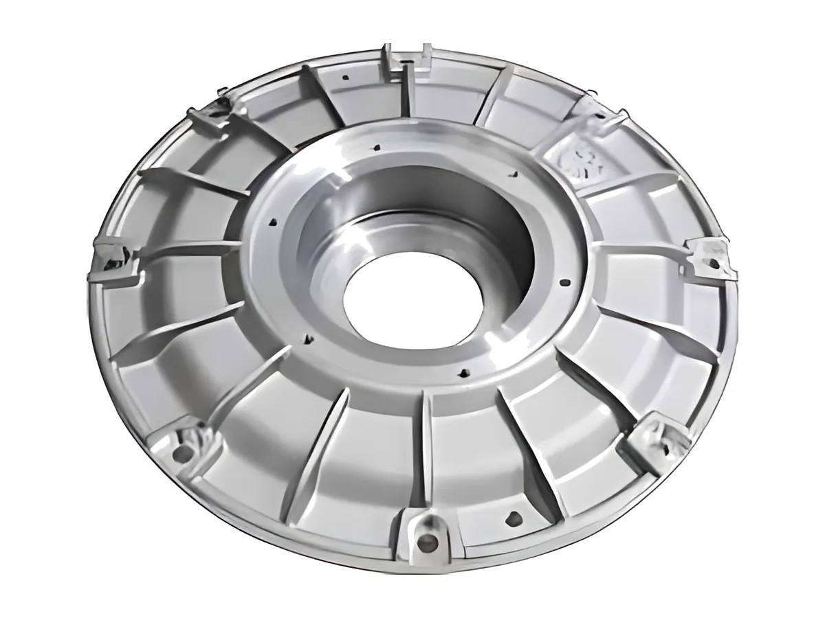 Ribbed end shields: Ribbed aluminium end shield