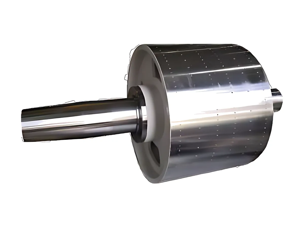 Cast rotors: Rotor with shaft turned to finish