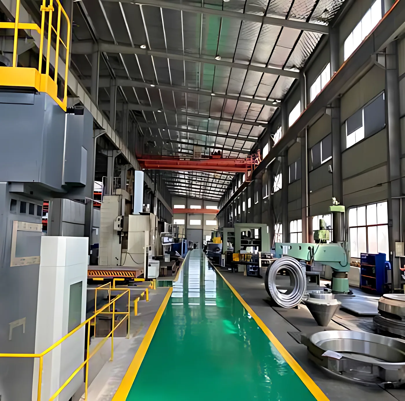 Heavy casting machining