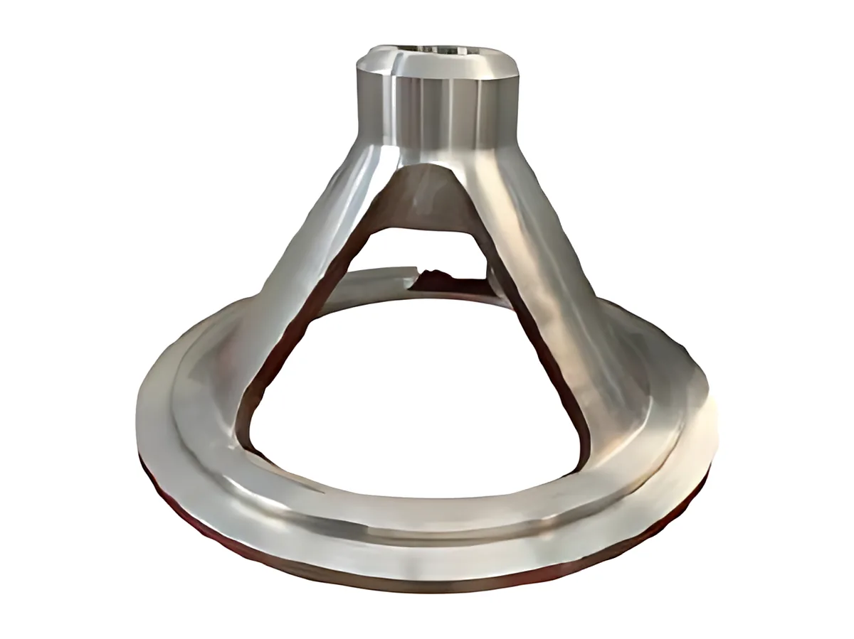 Cone support frames: Conical support turned and milled