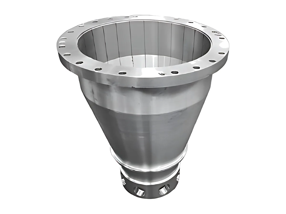 Flanged conical bowls: Conical bowl with bolted flange