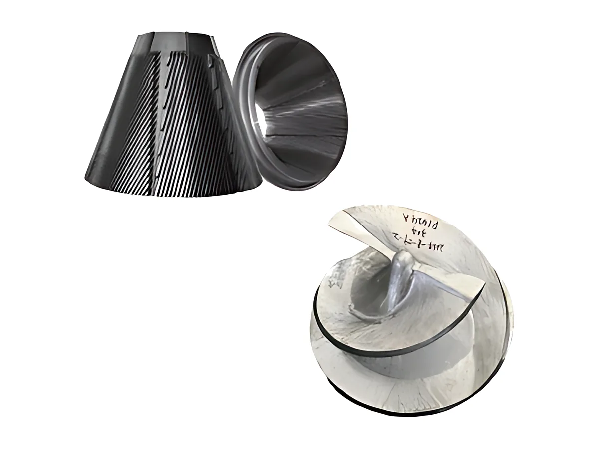 Conical screens & rotors: Conical screen and rotor