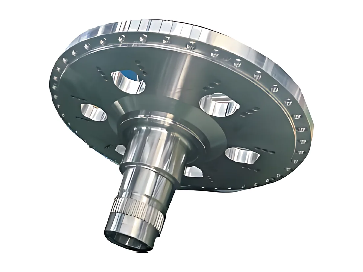 End hubs: Flanged end hub with splined shaft