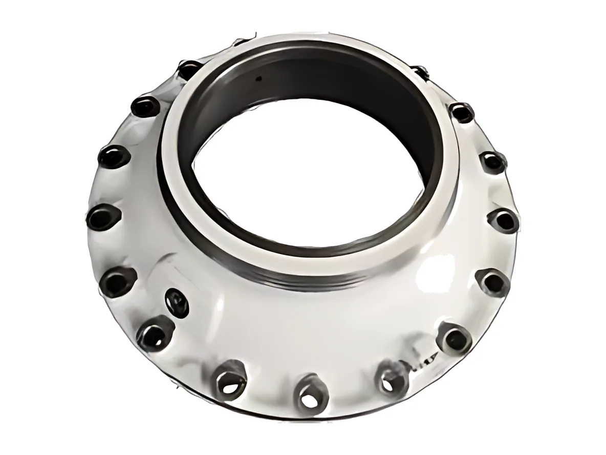 Flanged end shields: Flanged shield with bolt pattern