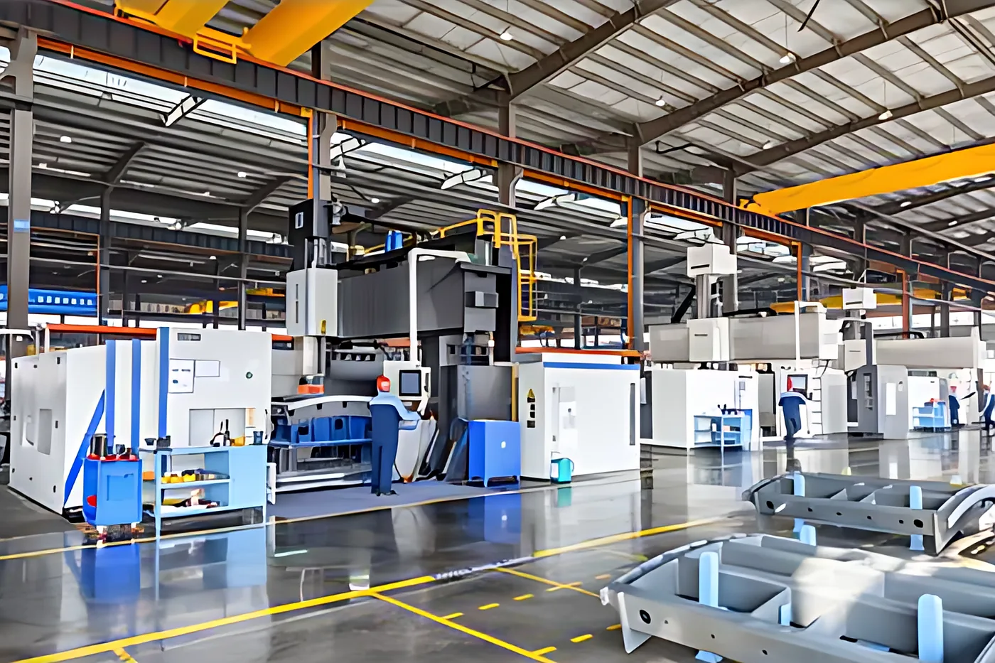Heavy machining hall at Songyan Machinery