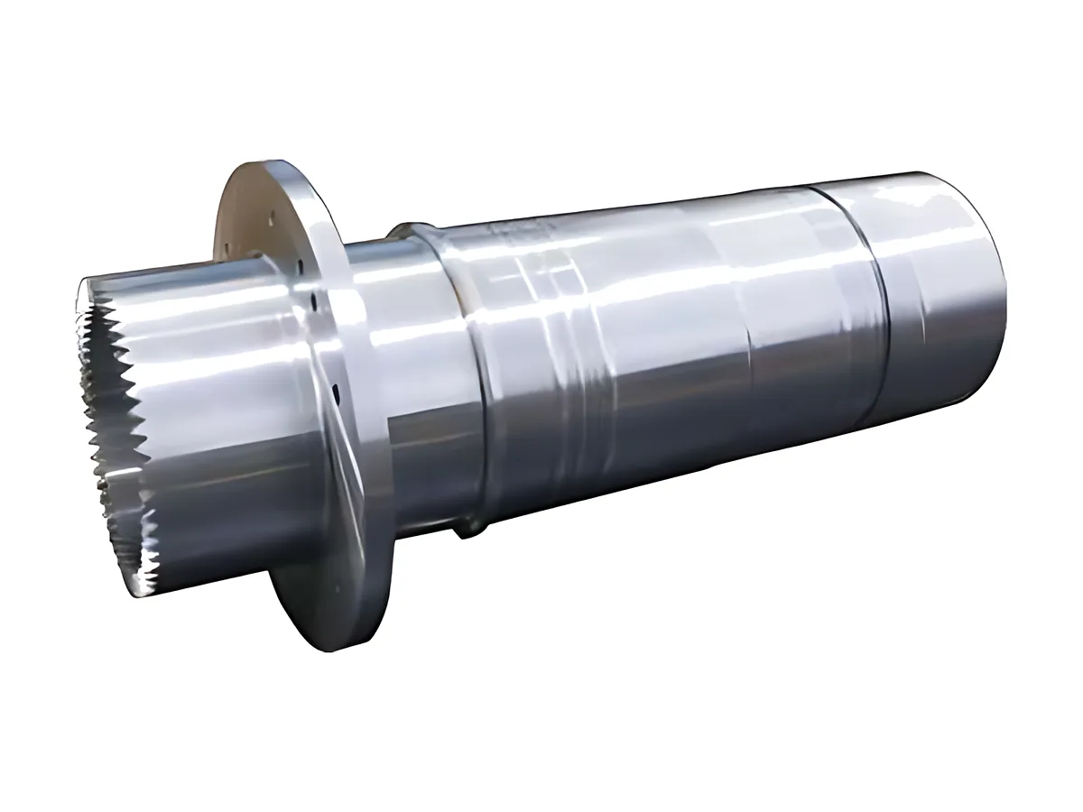 Splined hollow shafts: Hollow shaft with external spline and flange