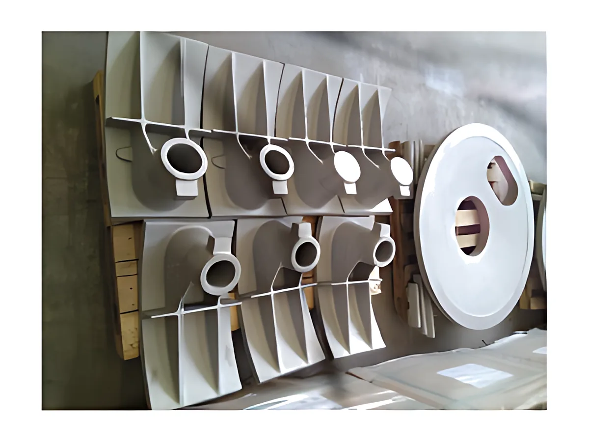 Stay vanes & segments: Machined vane segments