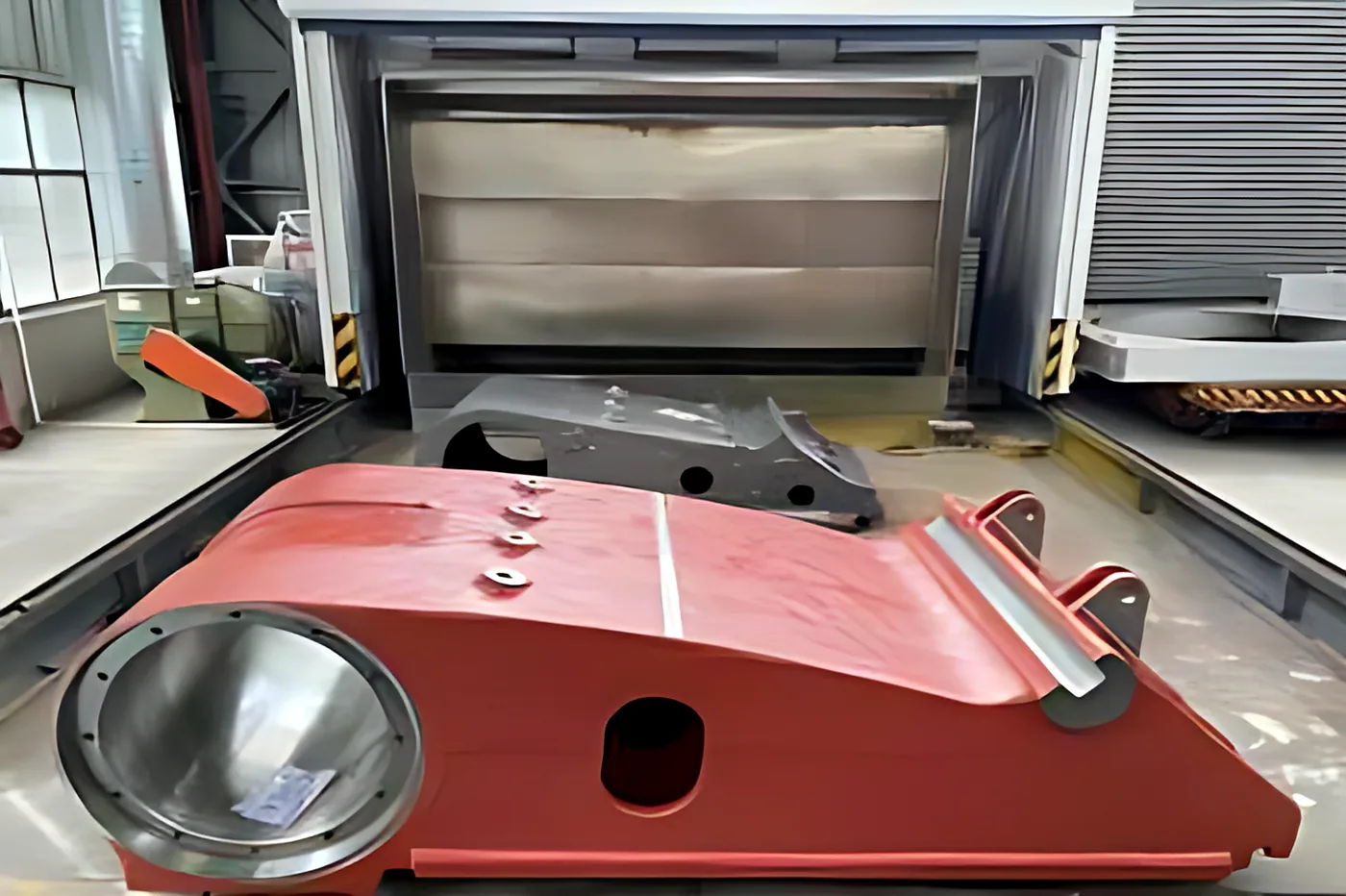 Pitmans: Jaw crusher pitman bored and milled