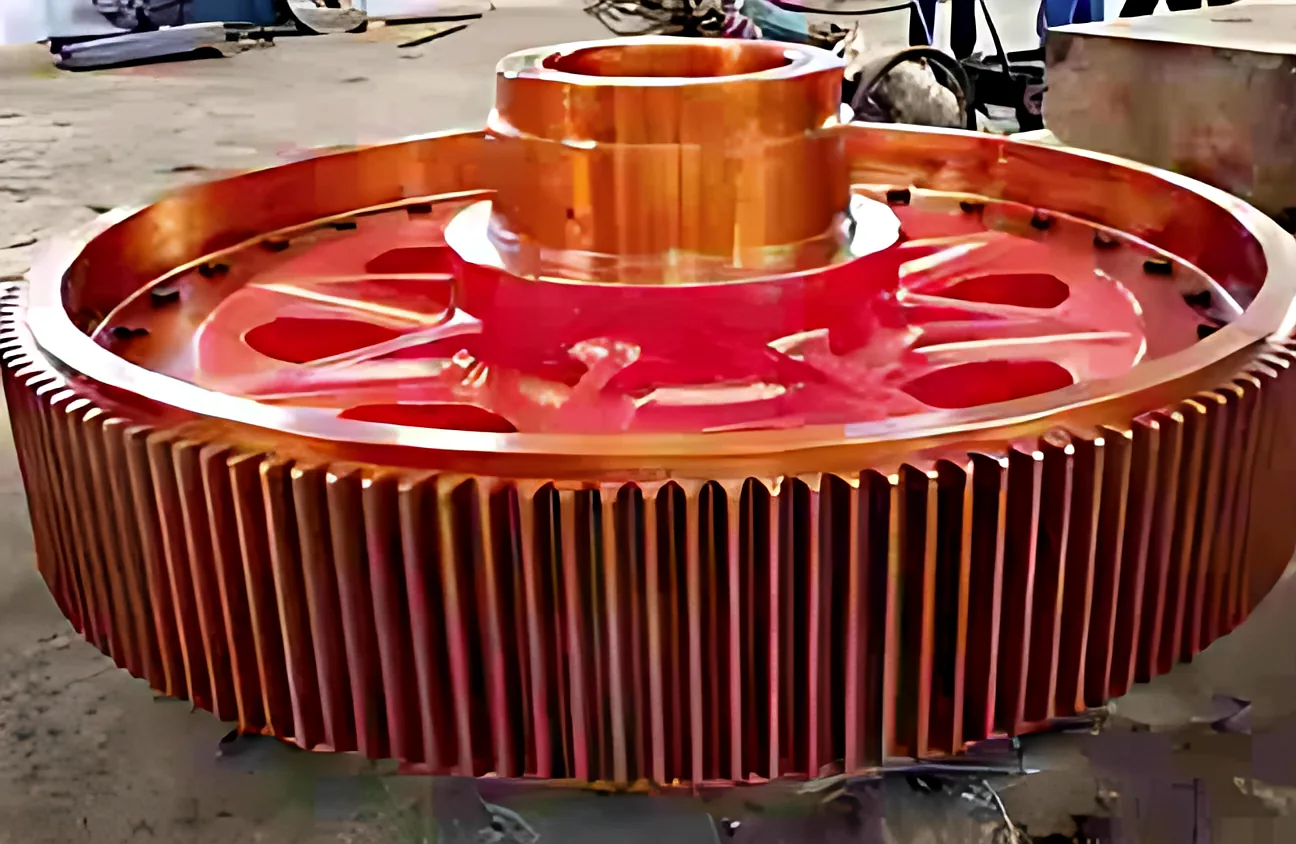 Large spur gears: Coarse-module spur gear with machined hub and web