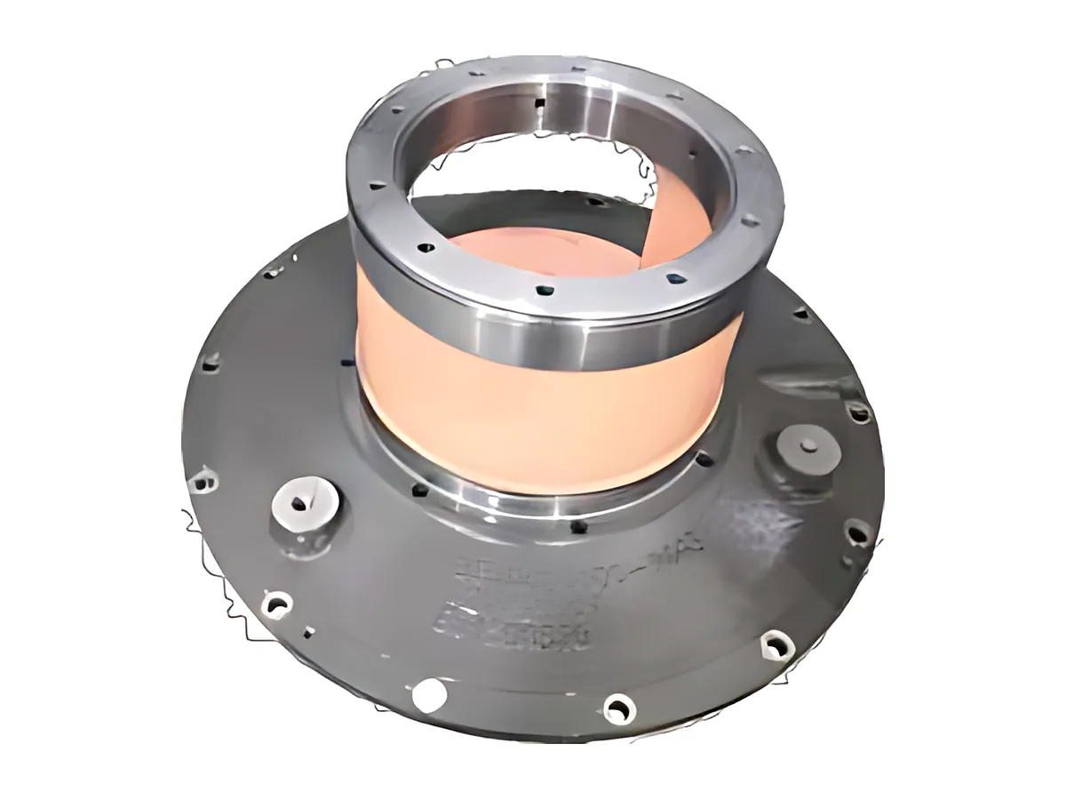 Locomotive bearing seats: Bearing seat with bronze sleeve, CMM-checked