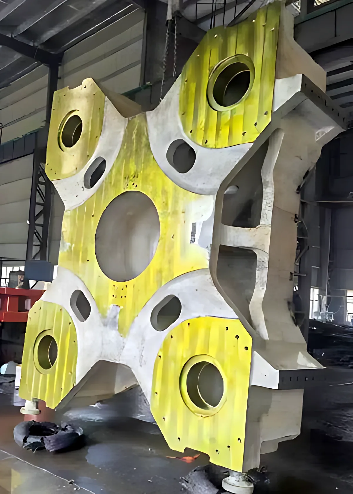 Heavy brackets: Heavy bracket with machined bores