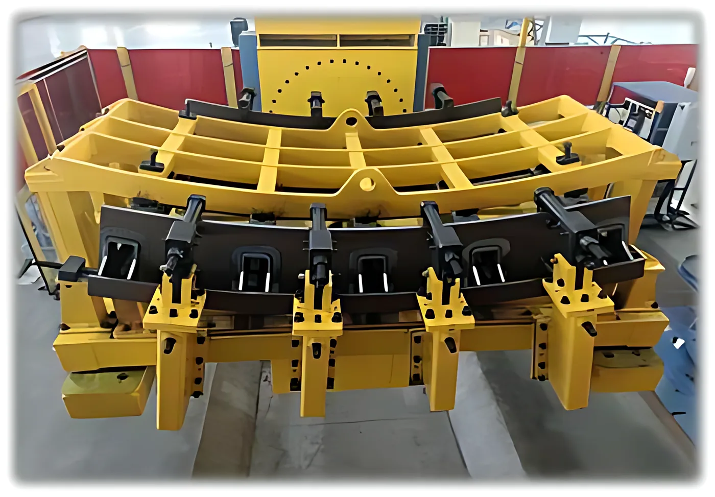 Robotic welding positioners for heavy fabricated frames