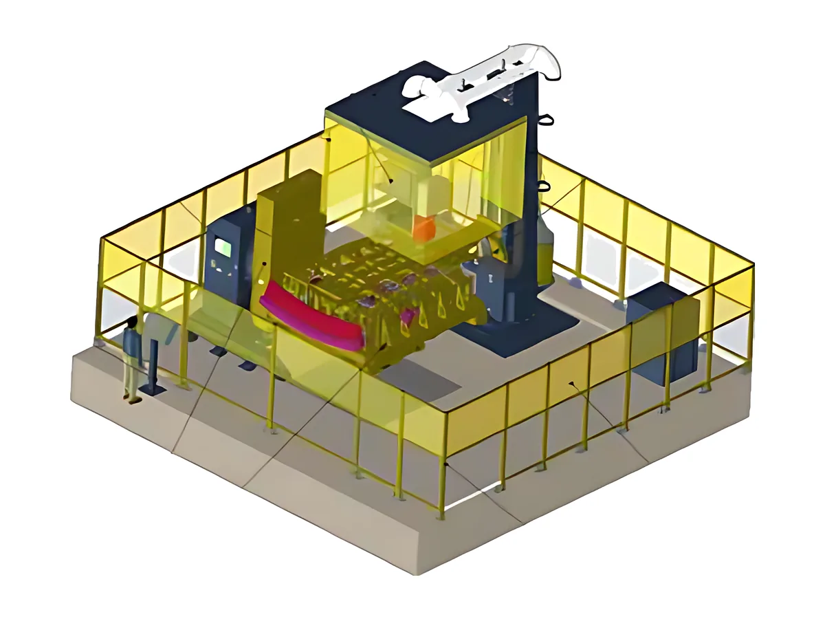 10-axis robotic welding system with 6-tonne positioner