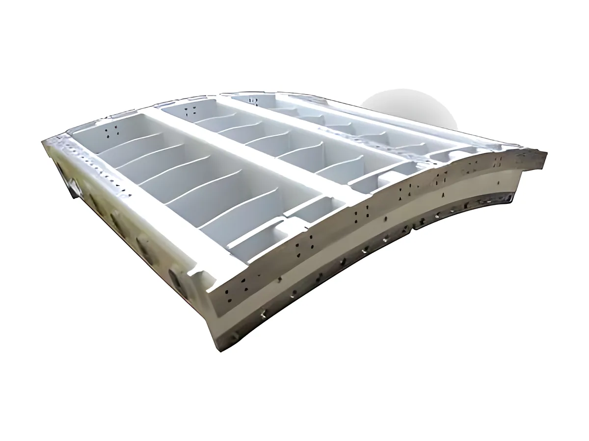 Curved panels: Rolled and welded panel with machined edges