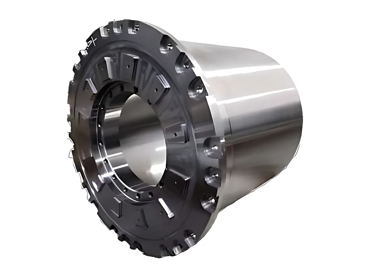 Rotor housings: Slotted rotor housing turned and milled