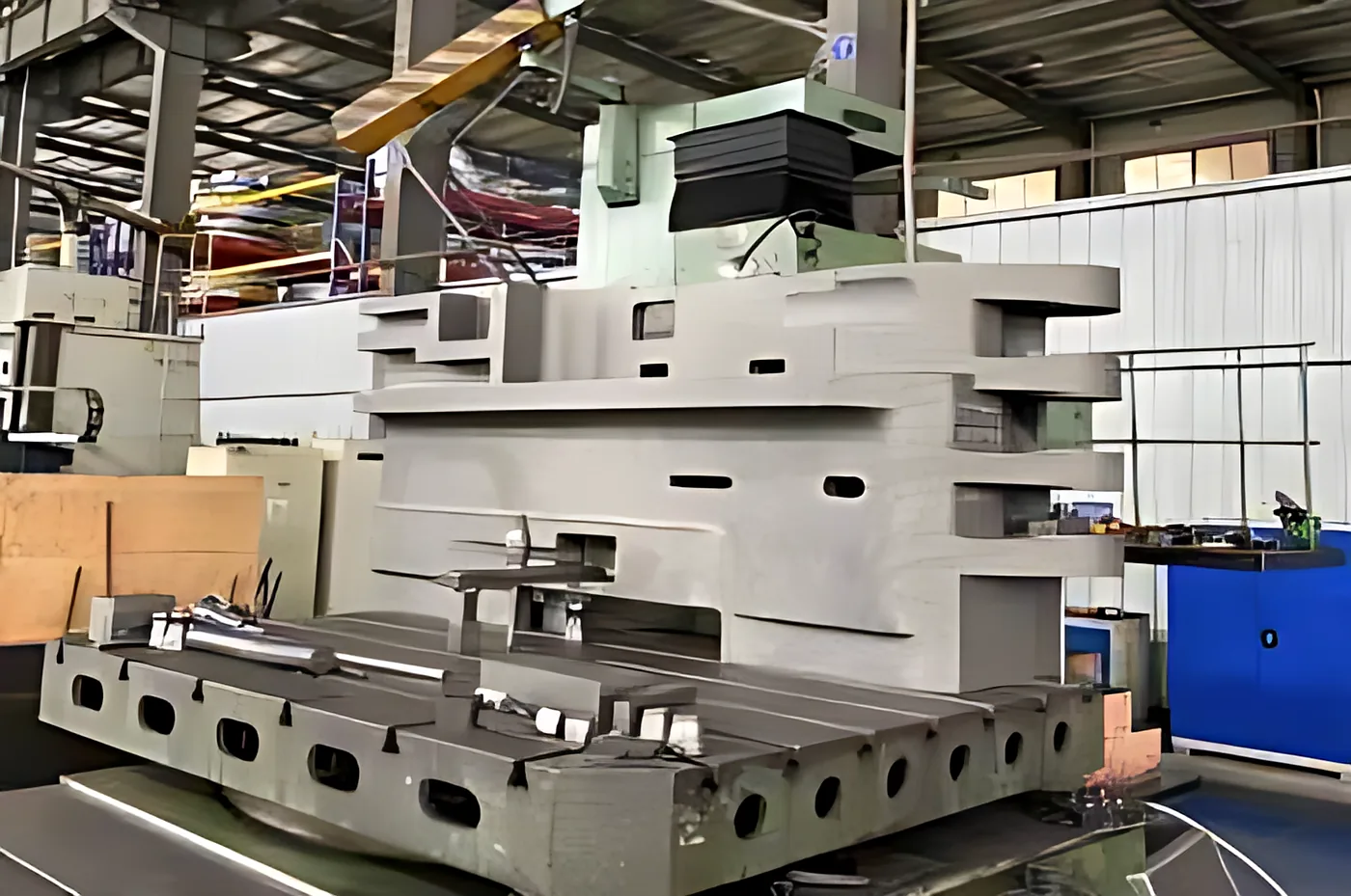 Haulage boxes: Haulage box on the boring mill