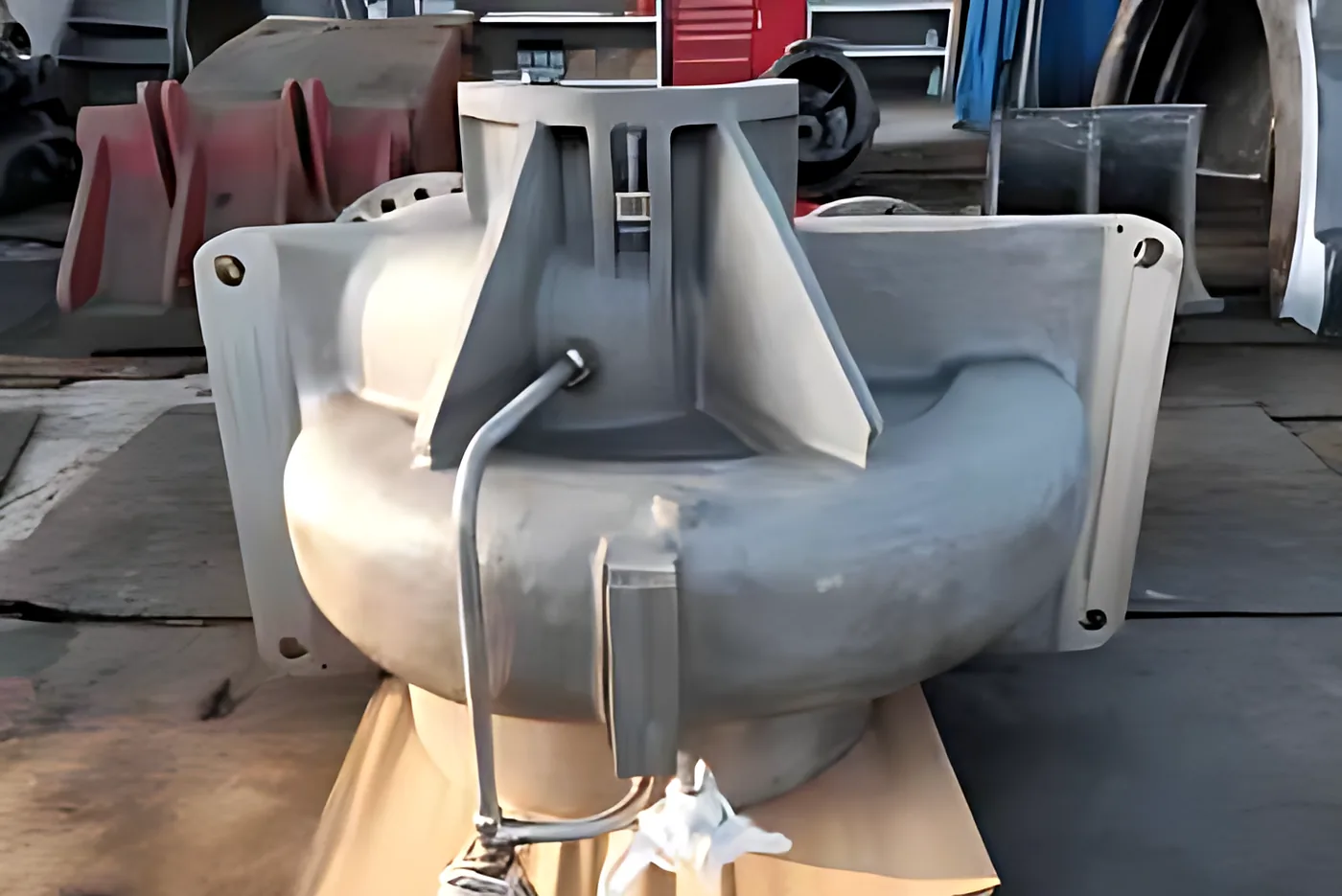 Split casing halves: Casing half machined on split line