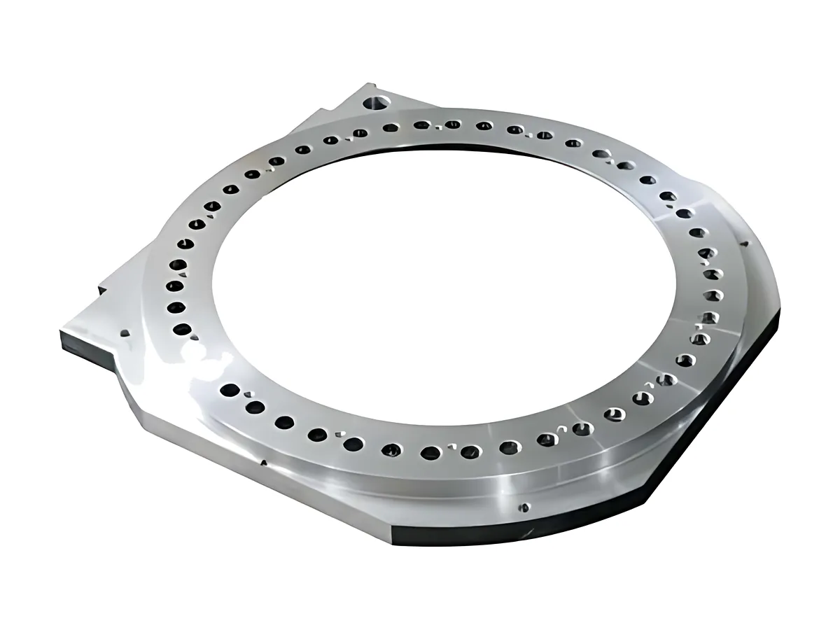 Stator clamping plates: Clamping ring machined flat and parallel