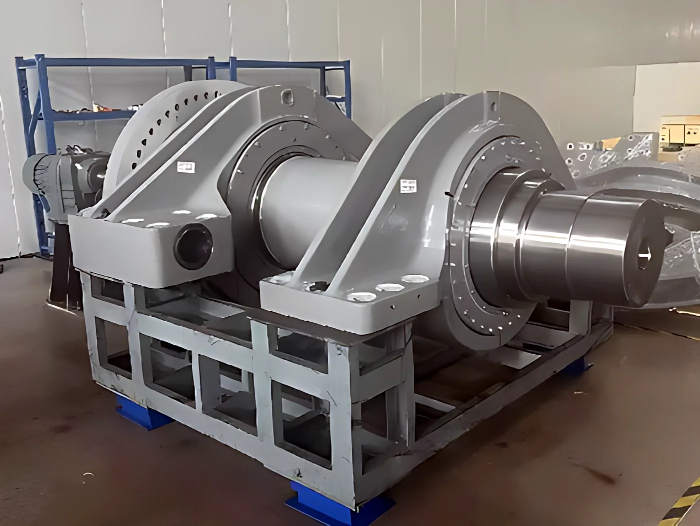 Main bearing assemblies: Main shaft bearing assembly prepared for shipment